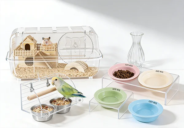 2 Acrylic Pet Supplies tuya